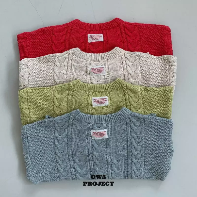 O Wa - Korean Children Fashion - #fashionkids - Twist Knit Tee - 2