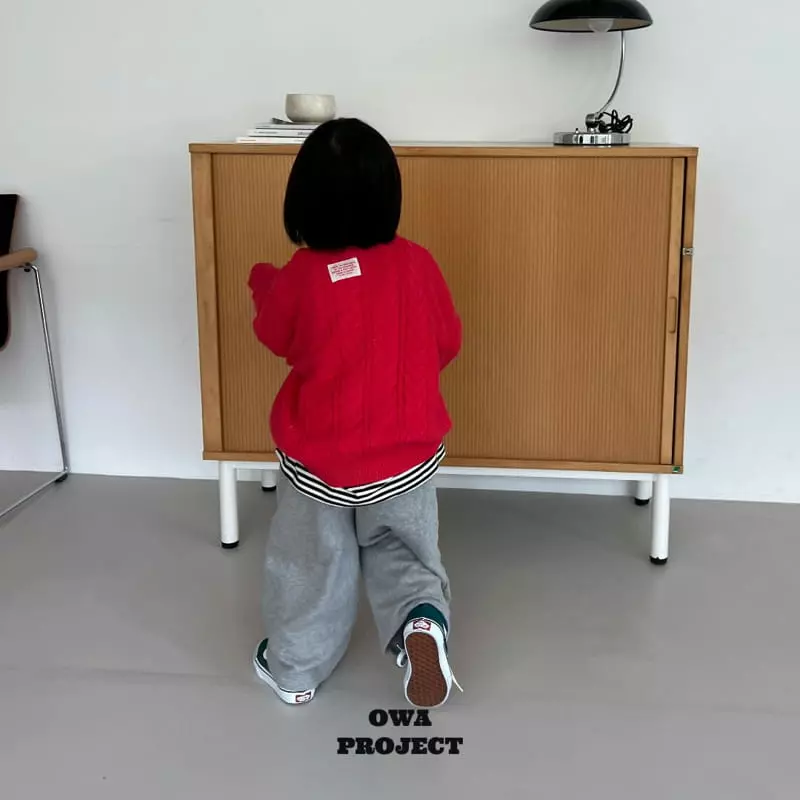 O Wa - Korean Children Fashion - #littlefashionista - Twist Knit Tee - 7