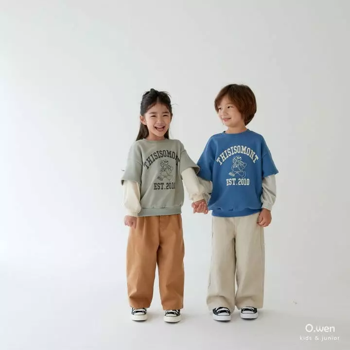O Wen - Korean Children Fashion - #Kfashion4kids - Layered Sweatshirt