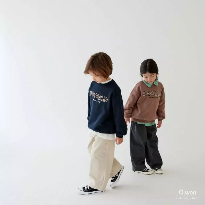 O Wen - Korean Children Fashion - #Kfashion4kids - Sude Sweatshirt - 3