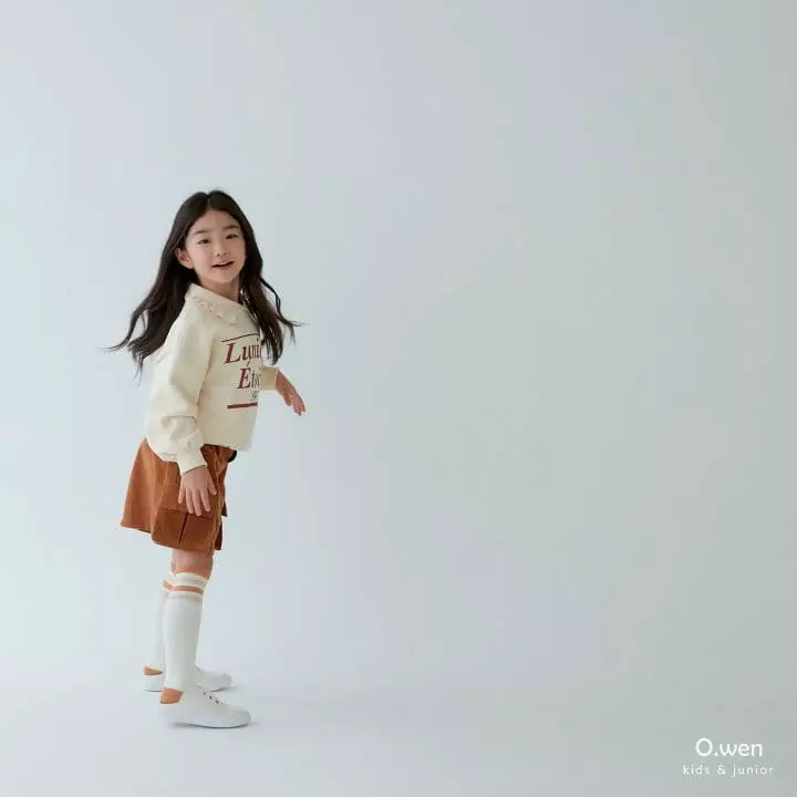 O Wen - Korean Children Fashion - #discoveringself - Frill Collar Sweatshirt - 4