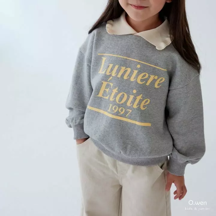 O Wen - Korean Children Fashion - #littlefashionista - Frill Collar Sweatshirt - 9