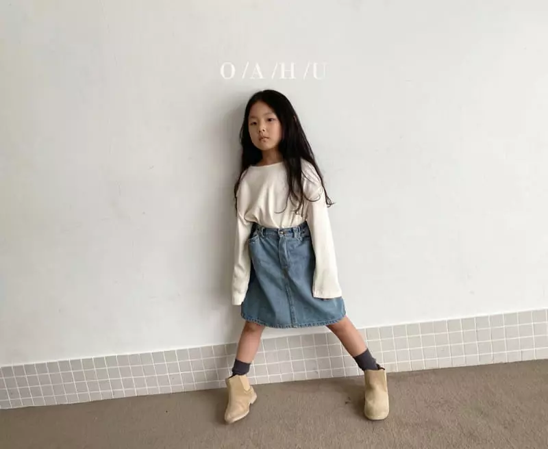 O'Ahu - Korean Children Fashion - #fashionkids - Caramel Rib Tee - 11