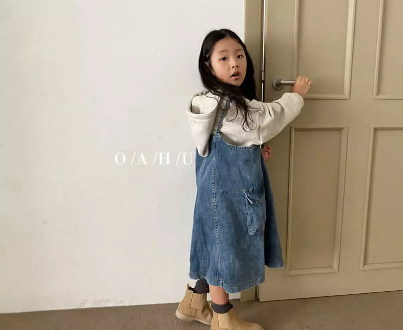 O'Ahu - Korean Children Fashion - #todddlerfashion - Bibi Denim One-piece - 8