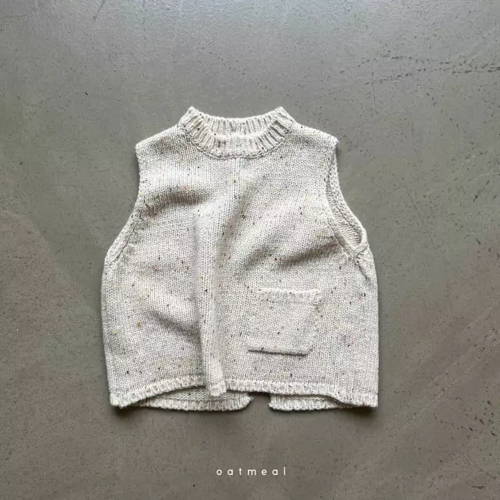 Oatmeal - Korean Children Fashion - #prettylittlegirls - Eddanf Neff Vest - 4