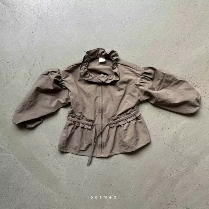 Oatmeal - Korean Children Fashion - #childofig - Meie Frill Jacket - 2