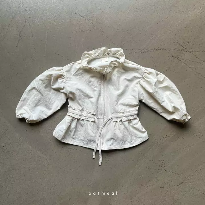 Oatmeal - Korean Children Fashion - #childofig - Meie Frill Jacket - 3