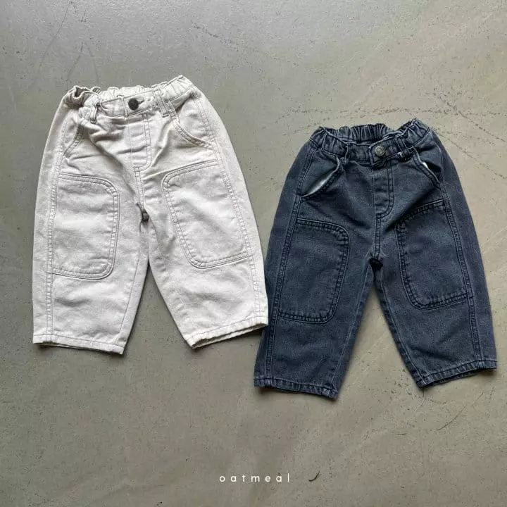 Oatmeal - Korean Children Fashion - #childrensboutique - Marine Jeans