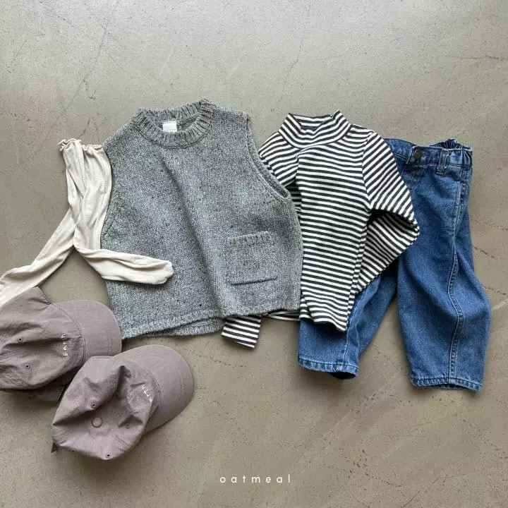 Oatmeal - Korean Children Fashion - #designkidswear - Eddanf Neff Vest - 7
