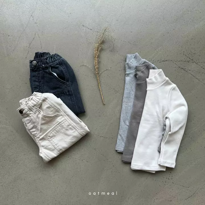 Oatmeal - Korean Children Fashion - #discoveringself - Marine Jeans - 4