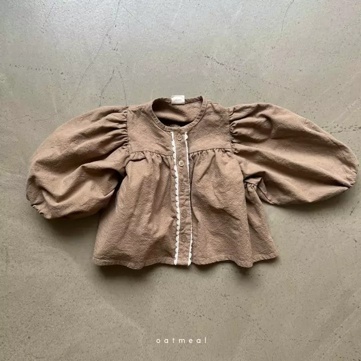 Oatmeal - Korean Children Fashion - #magicofchildhood - Amelli Blouse - 2