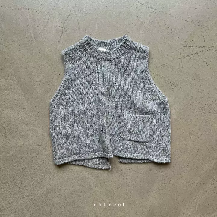 Oatmeal - Korean Children Fashion - #minifashionista - Eddanf Neff Vest - 2