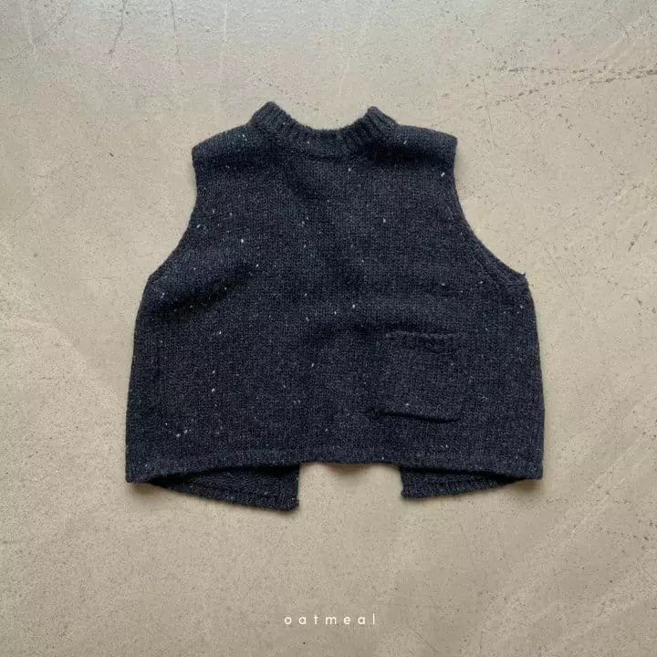 Oatmeal - Korean Children Fashion - #prettylittlegirls - Eddanf Neff Vest - 3