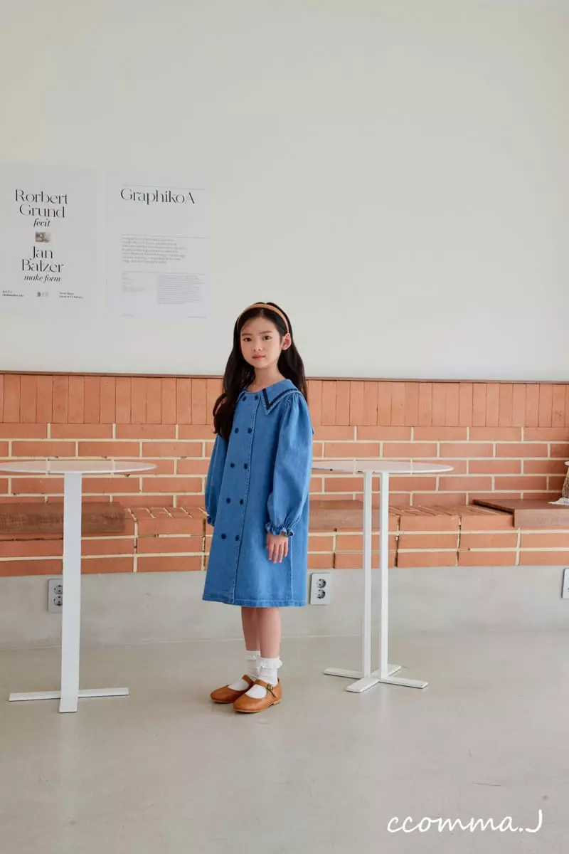 Oda - Korean Children Fashion - #discoveringself - Denim One-piece - 2