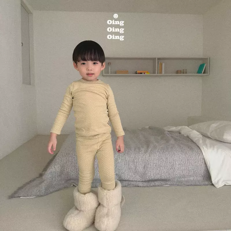 Oing - Korean Children Fashion - #designkidswear - Dot Dot Top Bottom Set - 8