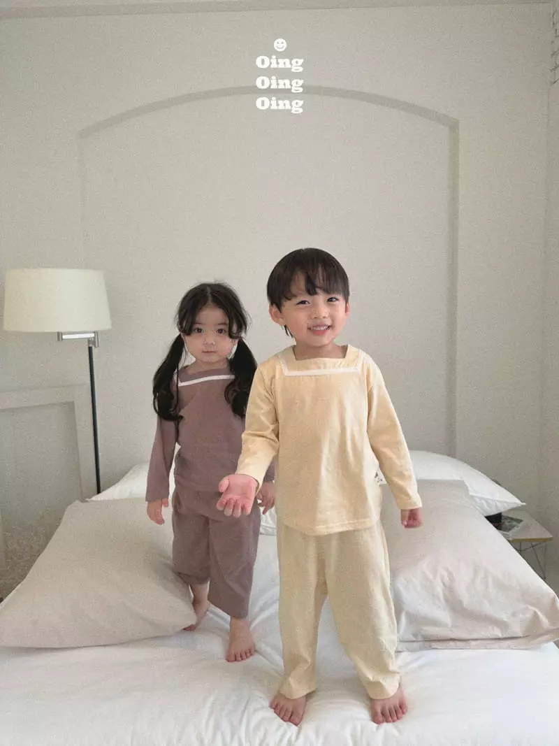 Oing - Korean Children Fashion - #fashionkids - Square Top Bottom Set