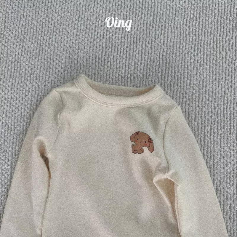 Oing - Korean Children Fashion - #kidsstore - Puppy Top Bottom SEt - 8