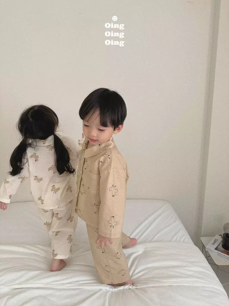Oing - Korean Children Fashion - #toddlerclothing - Bird Pajama Set - 9