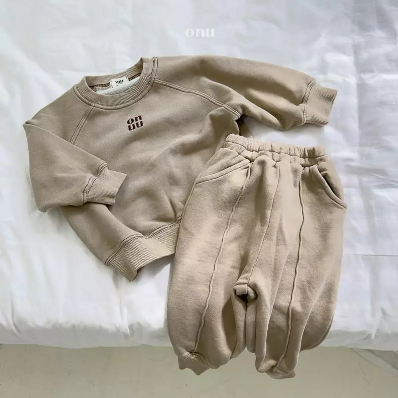 Onu - Korean Children Fashion - #Kfashion4kids - Onu Pigment Top Bottom Set - 11