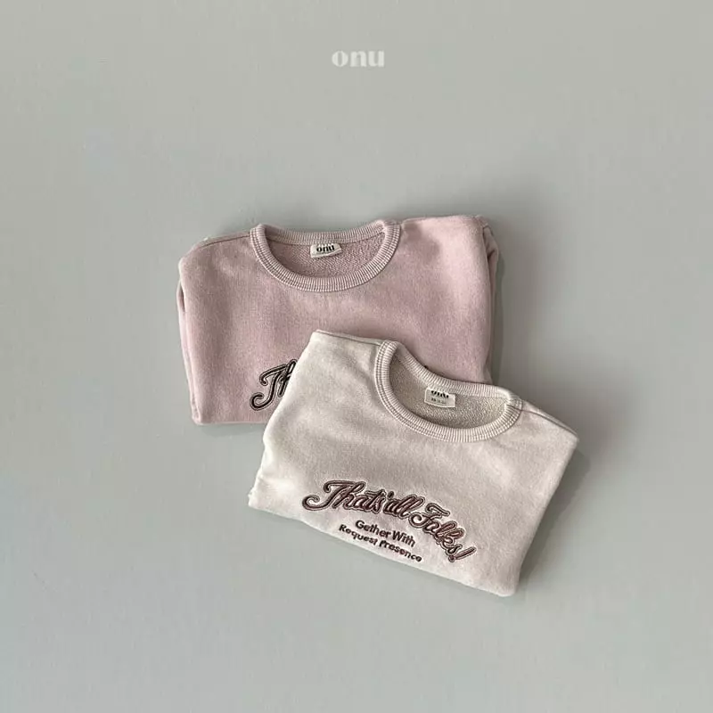 Onu - Korean Children Fashion - #childofig - Embroidery Sweatshirt - 8