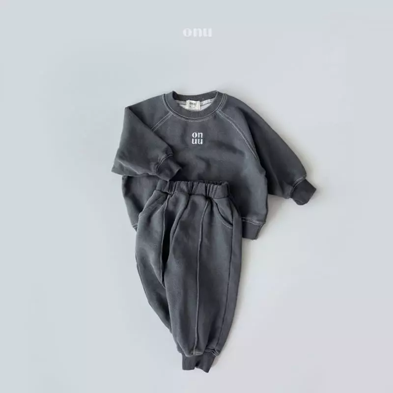 Onu - Korean Children Fashion - #childofig - Onu Pigment Top Bottom Set - 2