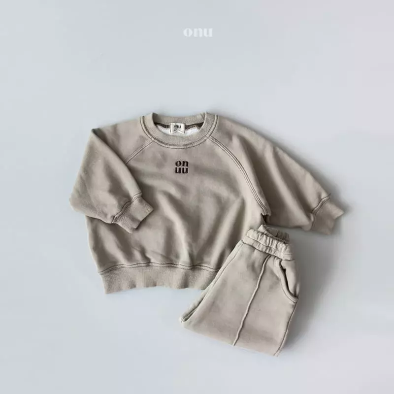 Onu - Korean Children Fashion - #childofig - Onu Pigment Top Bottom Set - 3