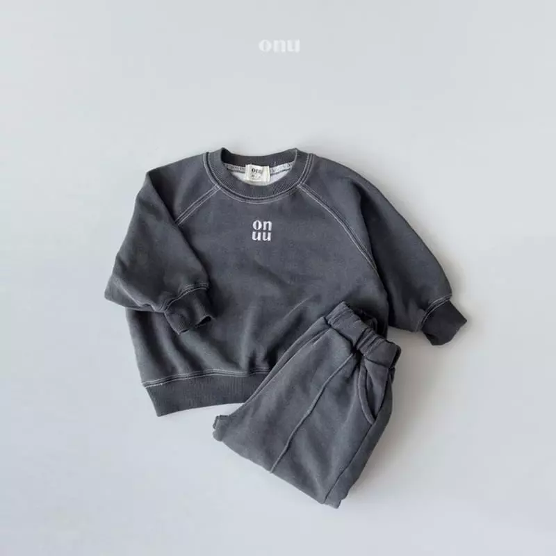 Onu - Korean Children Fashion - #childofig - Onu Pigment Top Bottom Set - 4