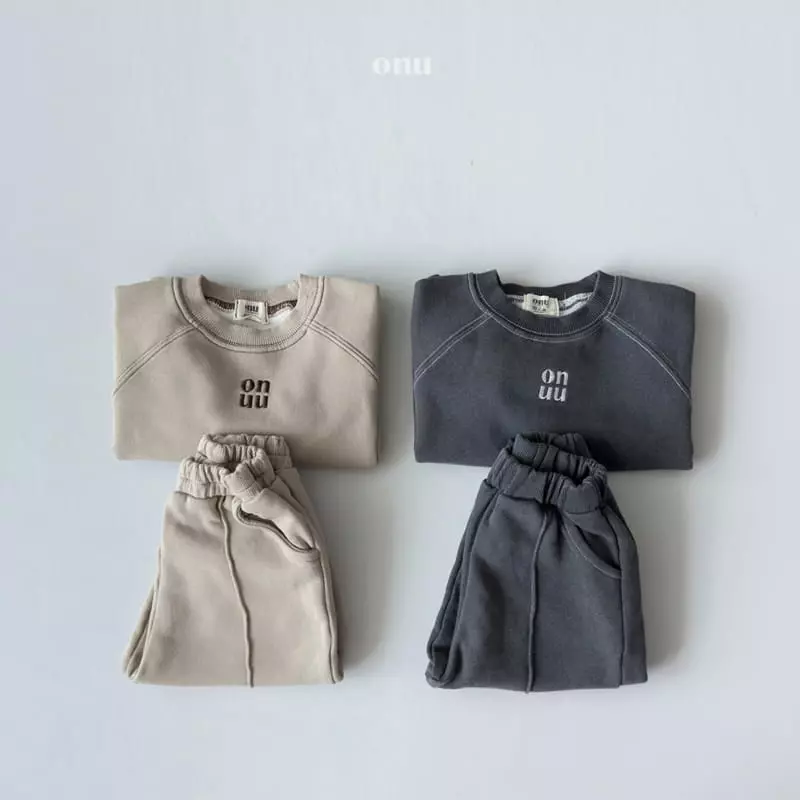 Onu - Korean Children Fashion - #designkidswear - Onu Pigment Top Bottom Set - 5