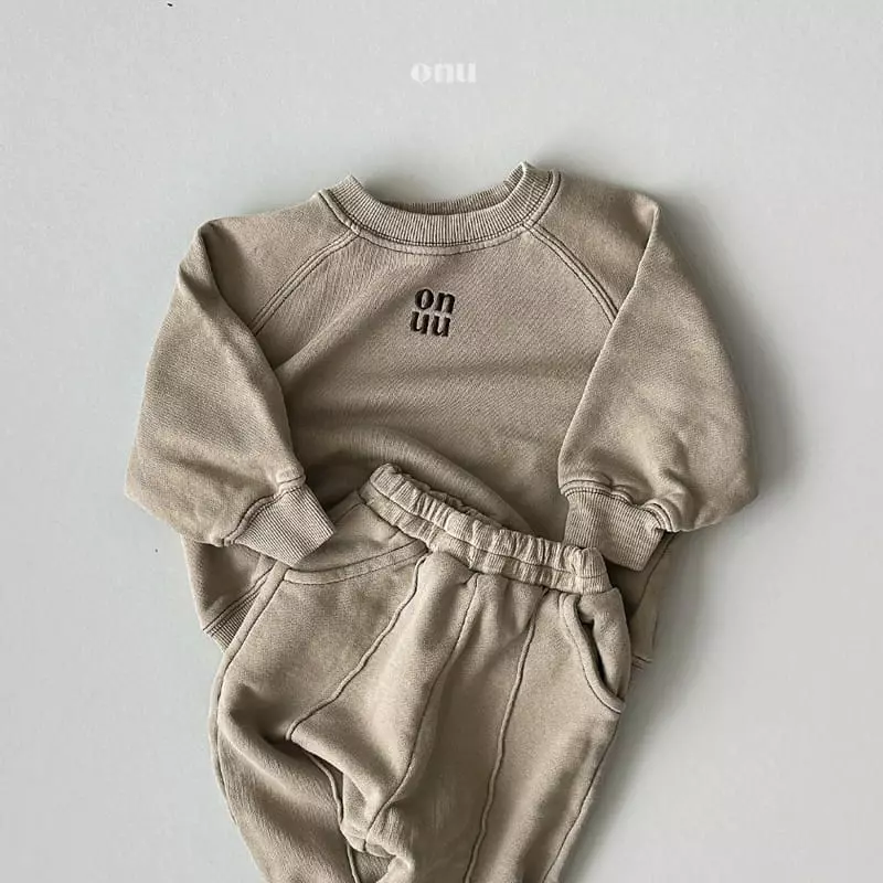 Onu - Korean Children Fashion - #kidsstore - Onu Pigment Top Bottom Set - 9