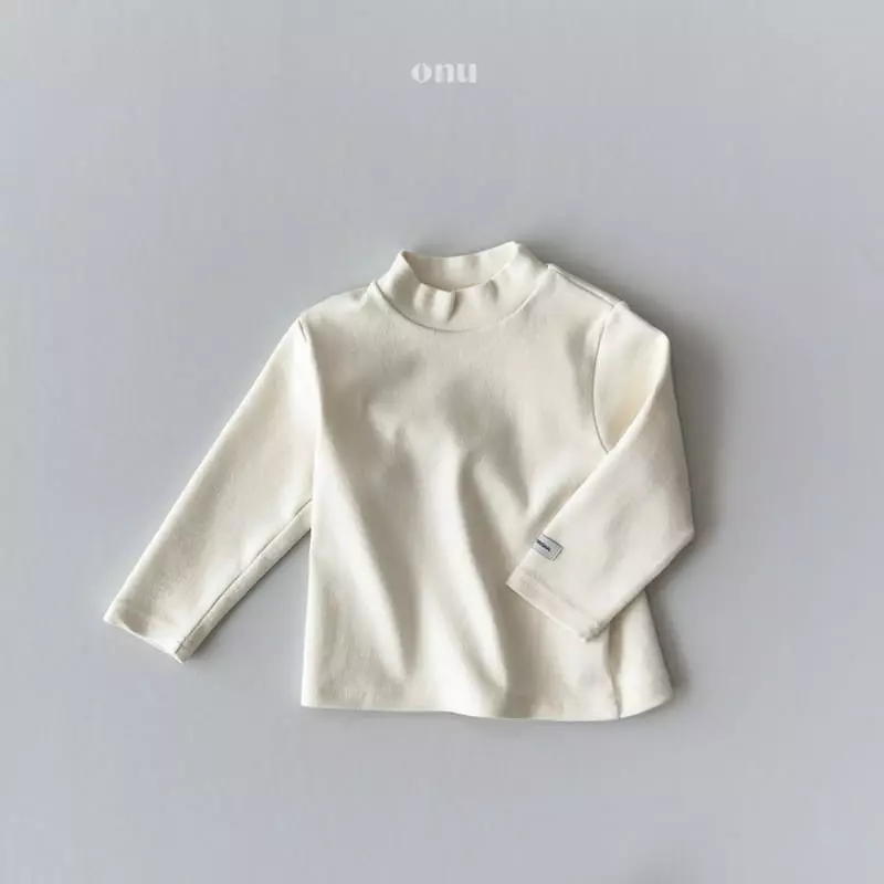 Onu - Korean Children Fashion - #kidsstore - Half Turtleneck Tee - 3