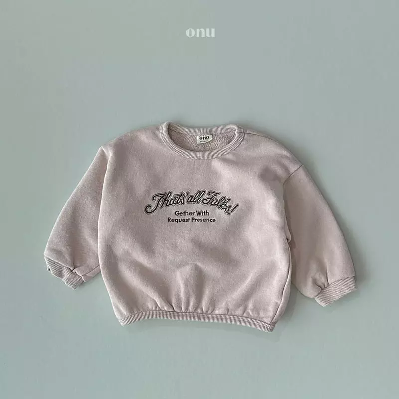 Onu - Korean Children Fashion - #littlefashionista - Embroidery Sweatshirt - 3
