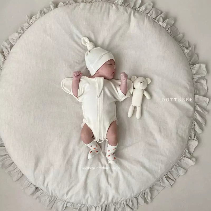 Oott Bebe - Korean Baby Fashion - #babyboutiqueclothing - Organic Wrap Bodysuit Cotton - 8