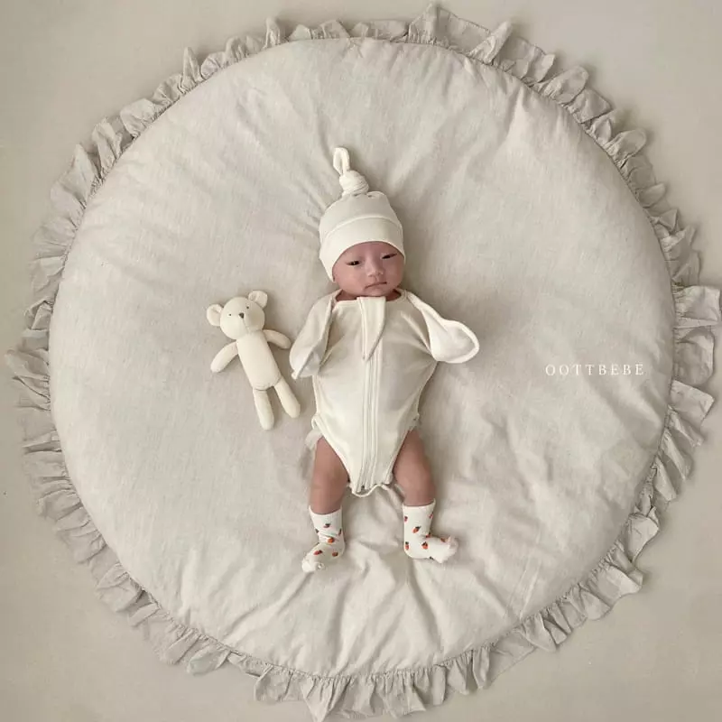 Oott Bebe - Korean Baby Fashion - #babyboutiqueclothing - Organic Wrap Bodysuit Mesh - 7