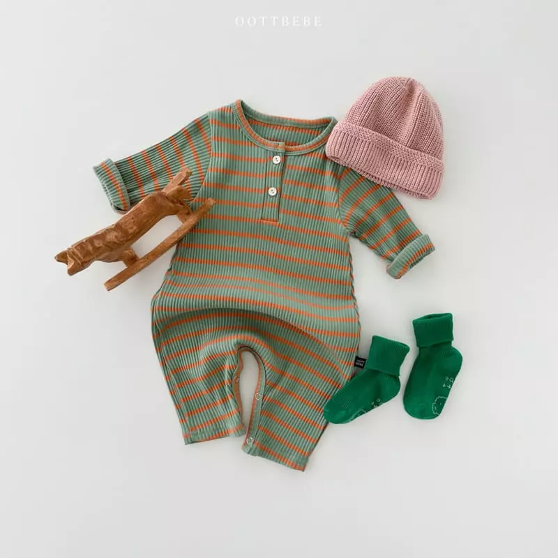 Oott Bebe - Korean Baby Fashion - #babyboutiqueclothing - Honey Butter Bodysuit