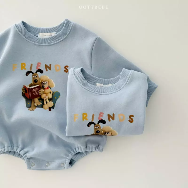 Oott Bebe - Korean Baby Fashion - #babyboutiqueclothing - Friends Bow Bodysuit - 9
