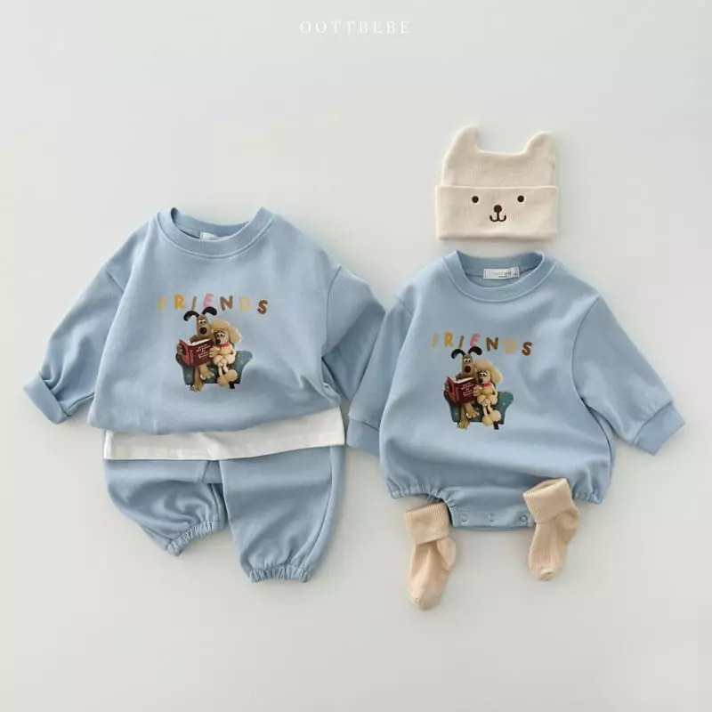 Oott Bebe - Korean Baby Fashion - #babyfashion - Friends Bow Bodysuit - 11