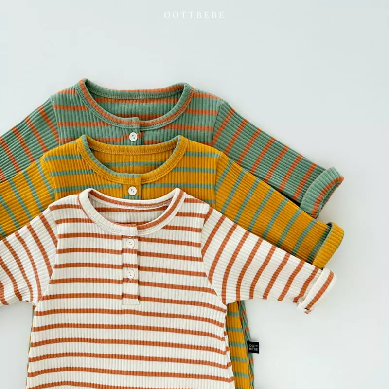 Oott Bebe - Korean Baby Fashion - #babygirlfashion - Honey Butter Bodysuit - 5