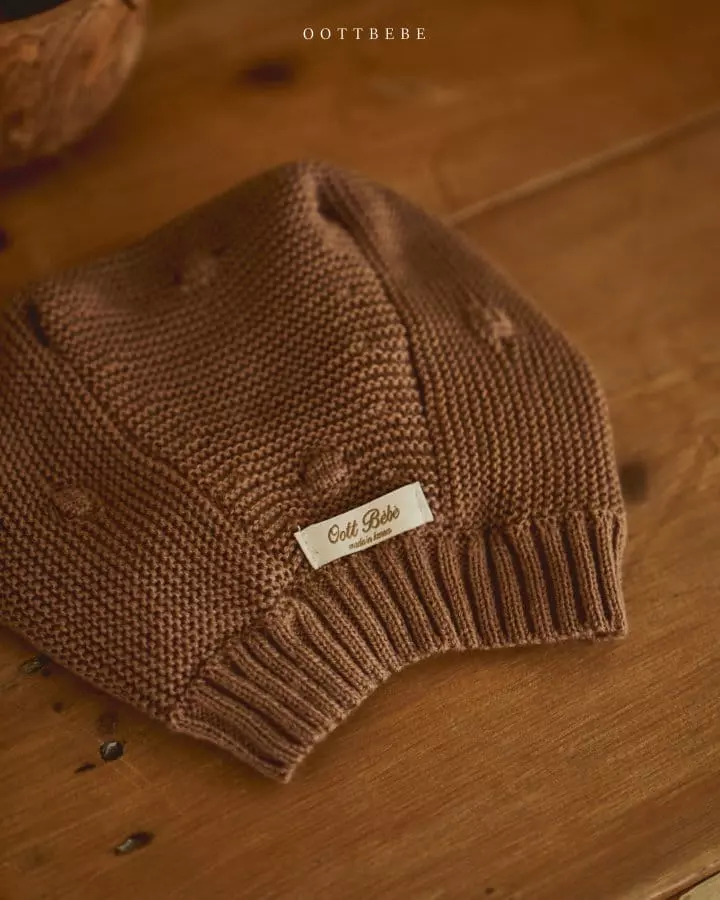 Oott Bebe - Korean Baby Fashion - #babygirlfashion - Knit Bonnet - 5