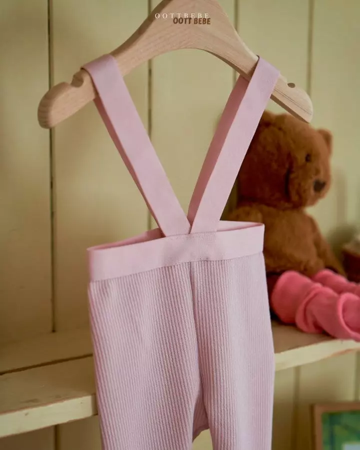 Oott Bebe - Korean Baby Fashion - #babygirlfashion - Soft Dungarees Leggings - 10