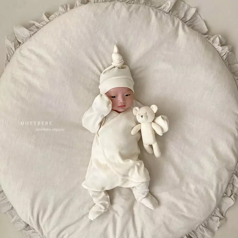 Oott Bebe - Korean Baby Fashion - #babylifestyle - Organic Benet Bodysuit with Bonnet Mesh - 8