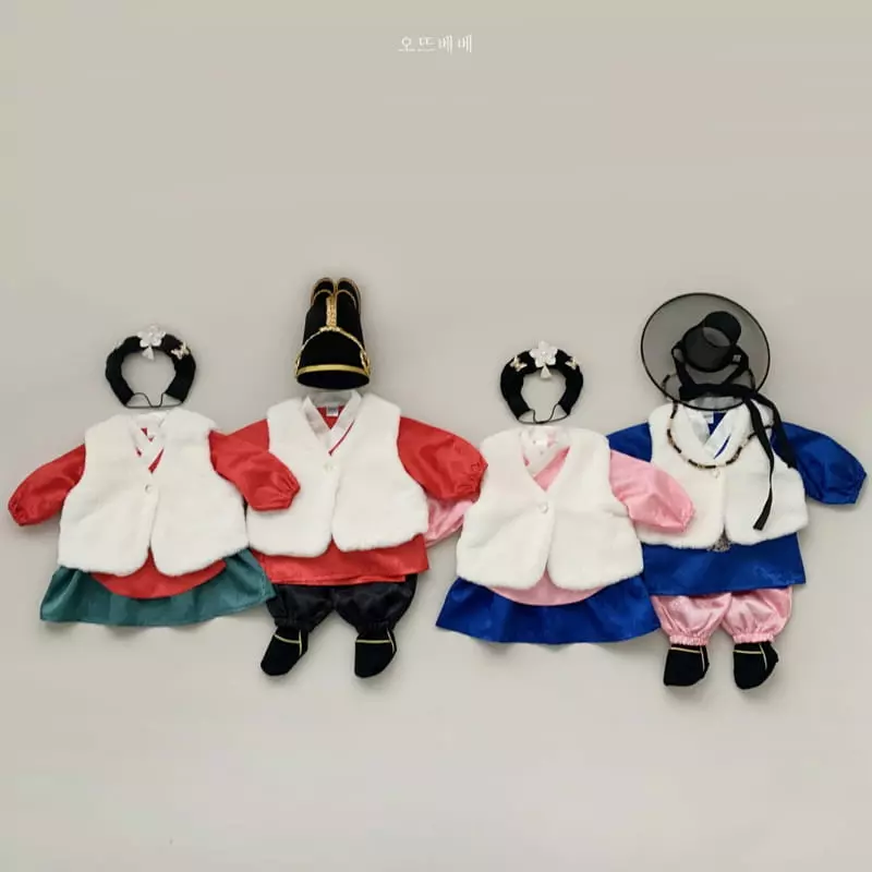 Oott Bebe - Korean Baby Fashion - #babylifestyle - Hanbok Vest - 12