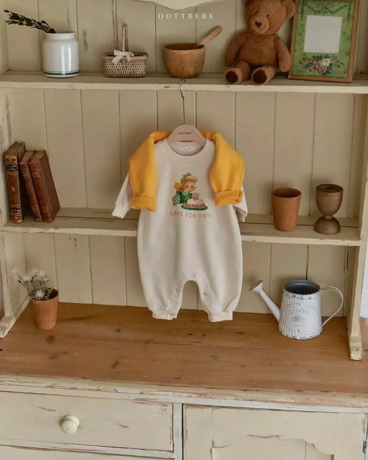 Oott Bebe - Korean Baby Fashion - #babylifestyle - Cake Bodysuit - 2