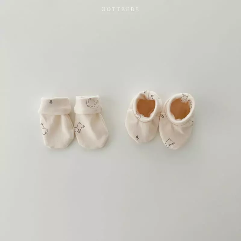 Oott Bebe - Korean Baby Fashion - #babyoninstagram - Rabbit Wrap Foot Hand - 3