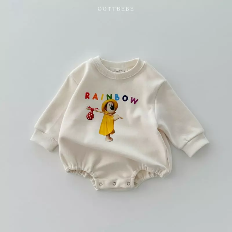 Oott Bebe - Korean Baby Fashion - #babyootd - Friends Bow Bodysuit