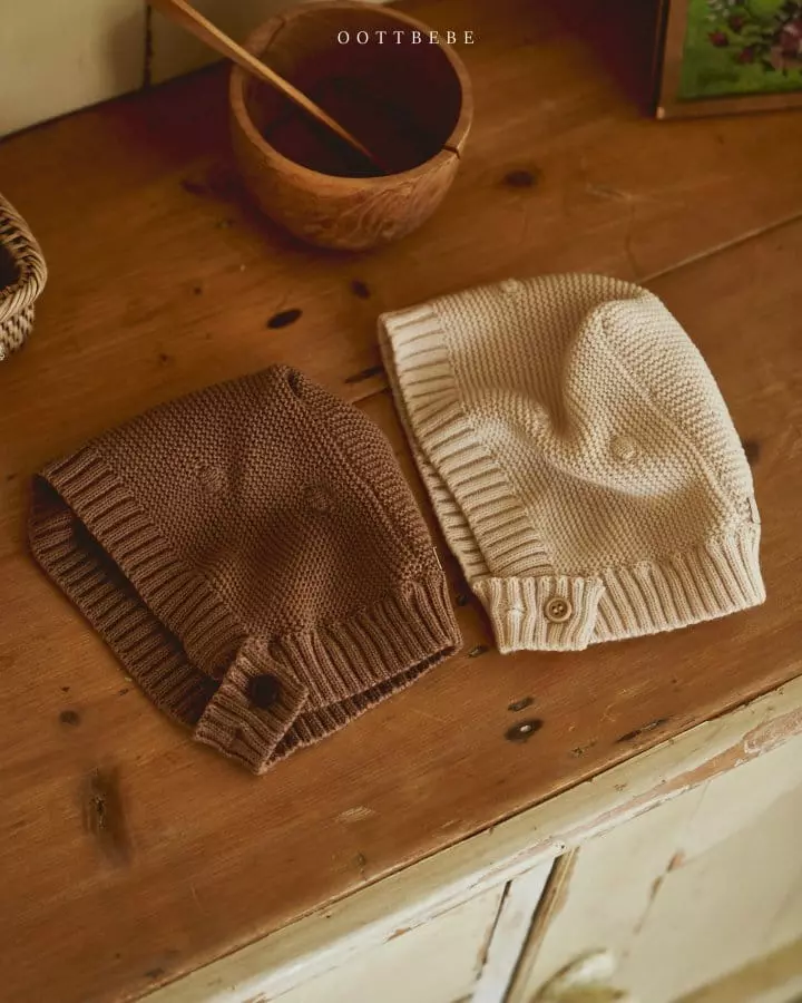 Oott Bebe - Korean Baby Fashion - #babyootd - Knit Bonnet - 8