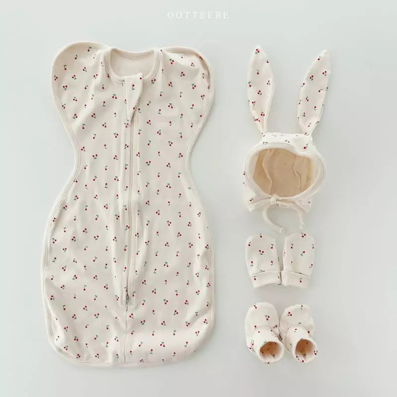 Oott Bebe - Korean Baby Fashion - #babyoutfit - Rabbit Butterfly Bodysuit - 9