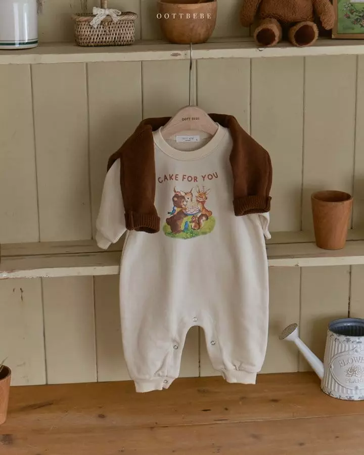 Oott Bebe - Korean Baby Fashion - #babywear - Cake Bodysuit - 7