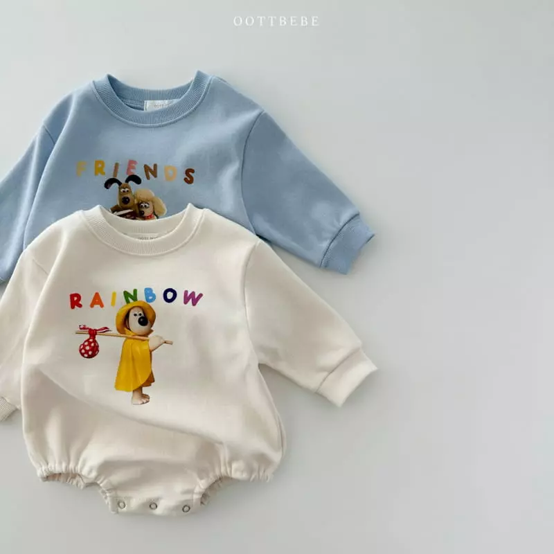 Oott Bebe - Korean Baby Fashion - #smilingbaby - Friends Bow Bodysuit - 7
