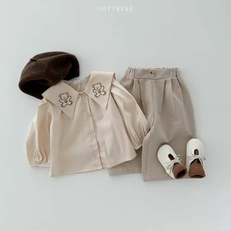 Oott Bebe - Korean Children Fashion - #Kfashion4kids - Heart Bear Blouse - 2