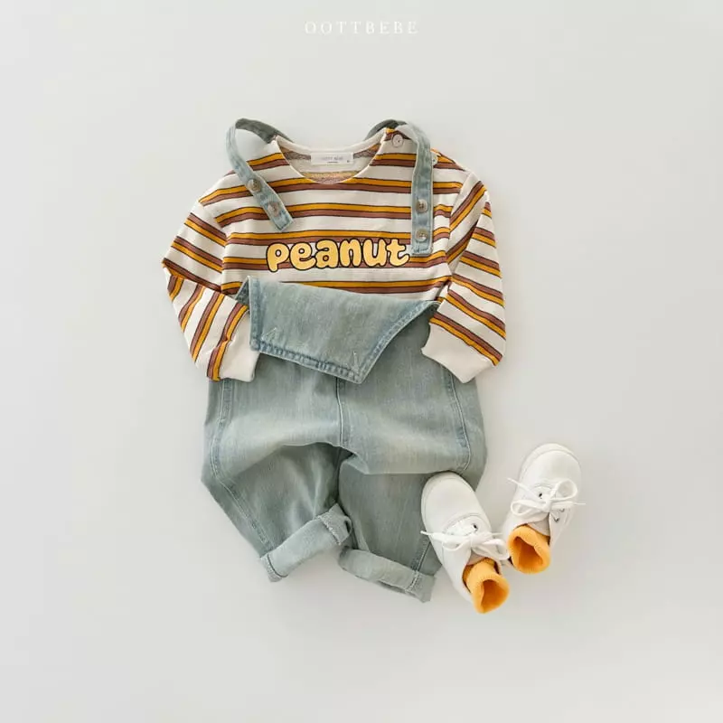 Oott Bebe - Korean Children Fashion - #Kfashion4kids - Peanut Slit Sweatshirt - 5